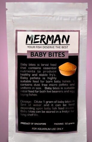 baby bites is a fish food for baby fishes larval fry's and shrimps