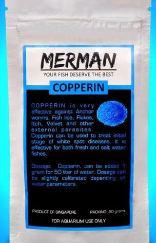 merman copperin is a best medicine for aquarium fish to cure parasites