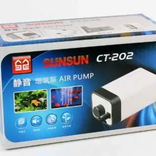 Powerful Sunsun CT 202 air pump for aquariums.