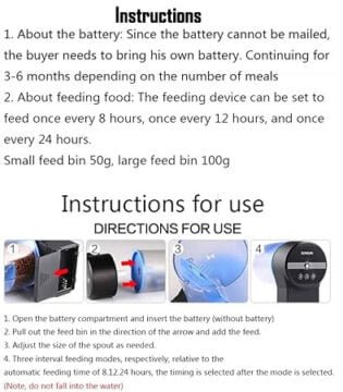 auto feeder sunsun food time AK-01s food timer instructions