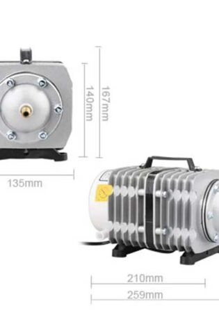 dimeson of sunsun aco-008 air compressor for aquarium fish farm