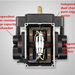 sunsun dy-50a aquarium air pump with spares image