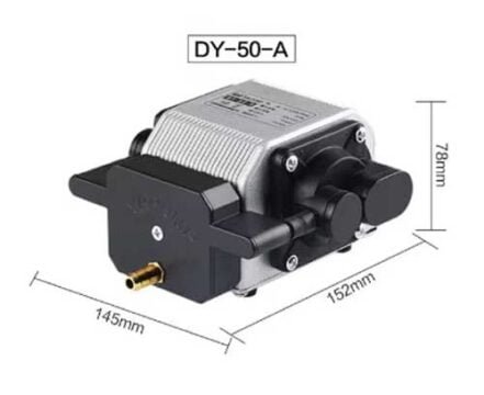 powerful zero noise aquarium air pump sunsun dy-50a dimension