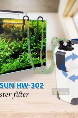 aquarium canister filter sunsun hw-302 for freshwater and marine saltwater fish tanks