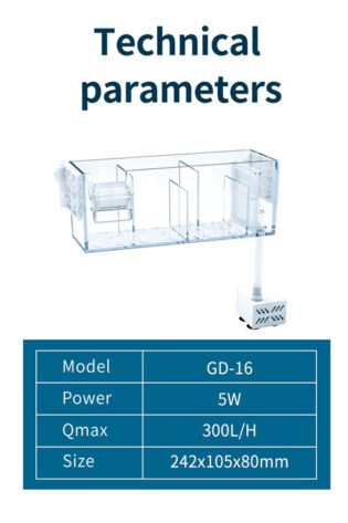 aquarium-top-sump-GD-16-technical-parameter.