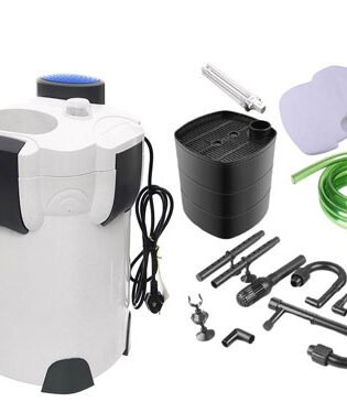 Aquarium filter and accessories set for fish tanks