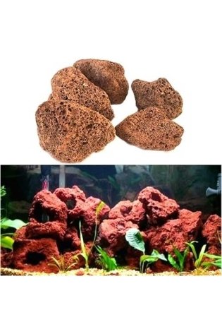 lava rock in aquarium decoration aquascape