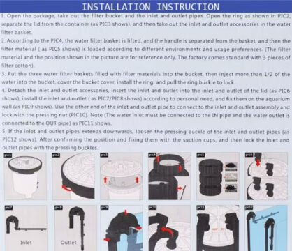 sunsun hw 5000 installation instruction