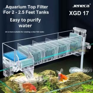 jeneca xgd 17 aquarium top filter box 400lph 6w for 2 feet fish tank