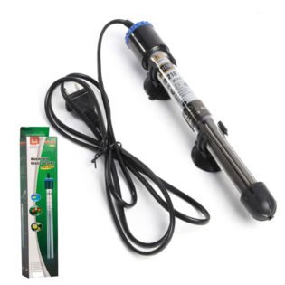 sunsun jrb-250 500w aquarium heater with product box on white background