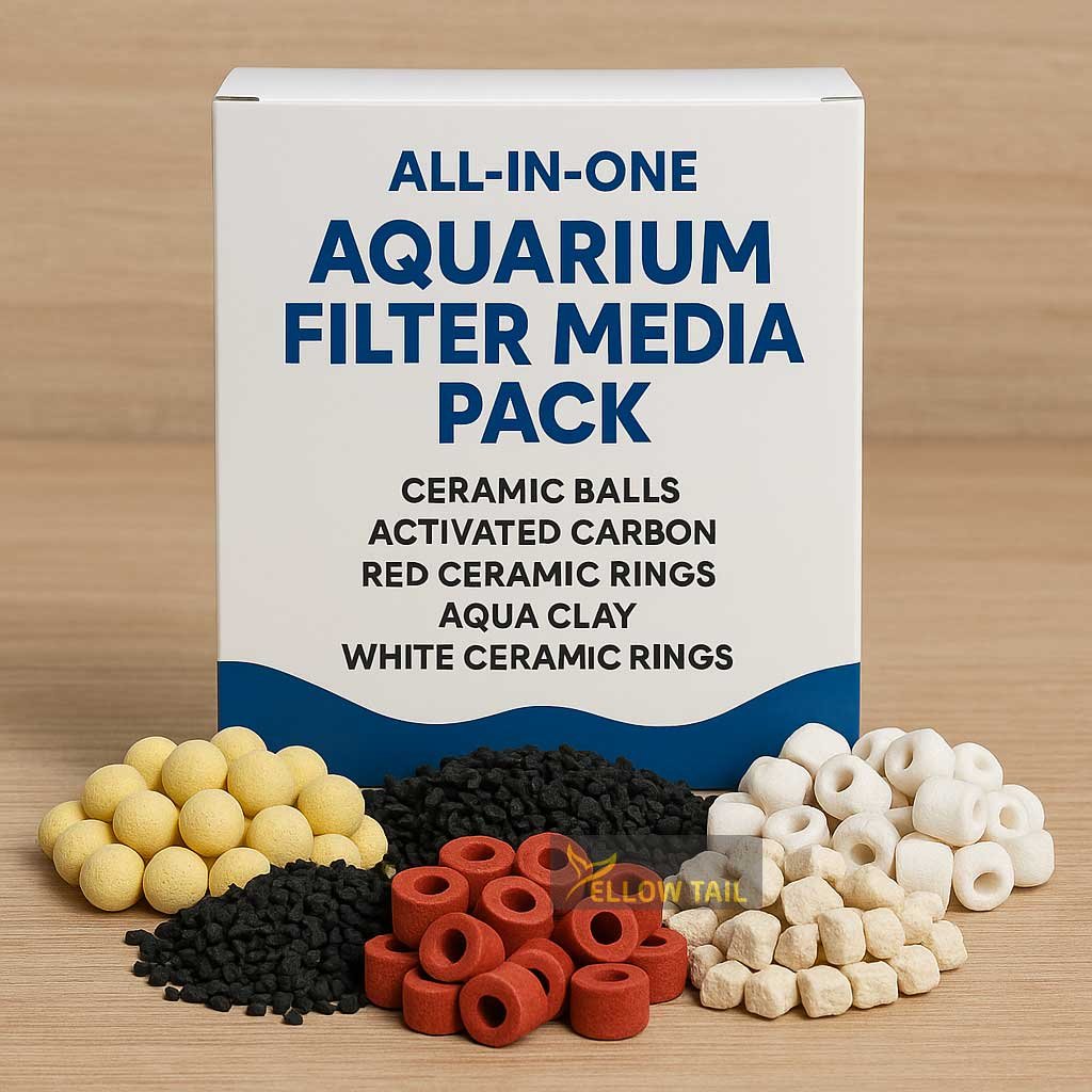 aquarium filter media pack ceramic carbon rings