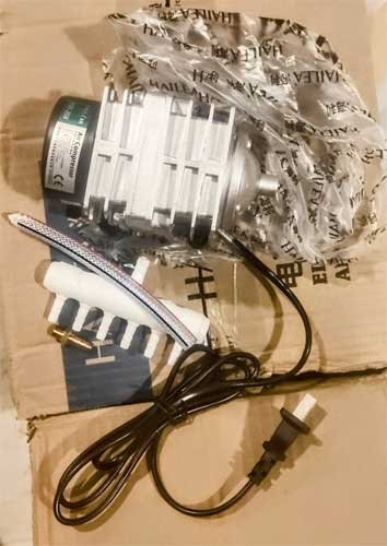 Hailea ACO 208 Aquarium Air Compressor Box Contents: Accessories & Manual | Original Image Yellowtail hailea aco 208 air compressor aquarium box contents included accessories power cord fittings instruction manual yellowtail.shop