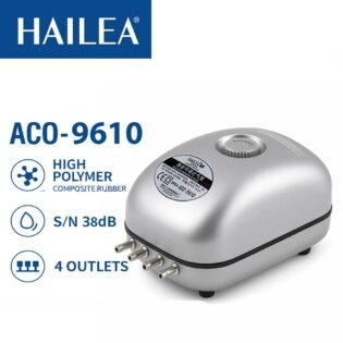 Hailea ACO 9610 super silent 4 way aquarium air pump with adjustable airflow