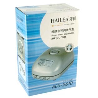 Hailea ACO 9610 4 way aquarium air pump original box packaging