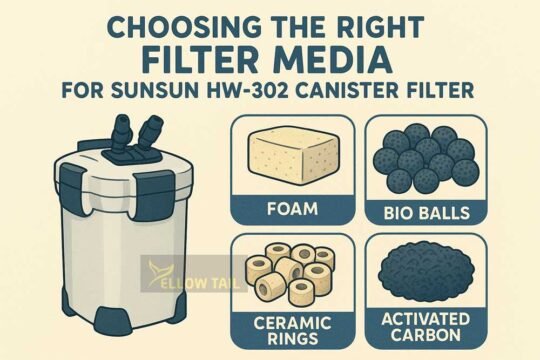 Choosing the right filter media for SunSun HW-302 canister filter with foam, bio balls, ceramic rings, and activated carbon