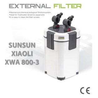 sunsun xwa 800-3 canister filter, 3 stage external aquarium filter, silent energy saving filter 1000 lph