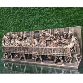 side view of last supper jesus christ showpiece statue for home decor and religious gift