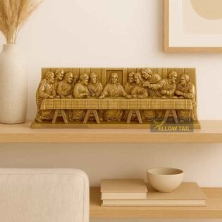 last supper jesus christ showpiece statue for home decor religious gift in bronze finish