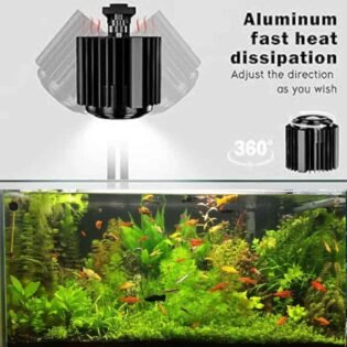 DEYAO WRGB aquarium light with adjustable angle and fast heat dissipation design