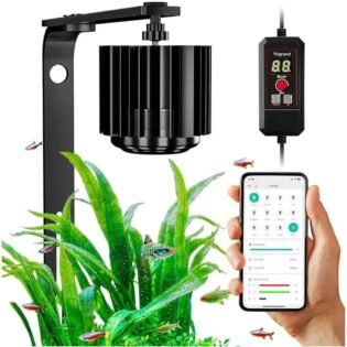 DEYAO WRGB aquarium light connecting with Bluetooth mobile app for smart control