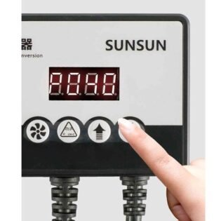 Sunsun HW 5000 controller touch buttons for pump speed and UV control